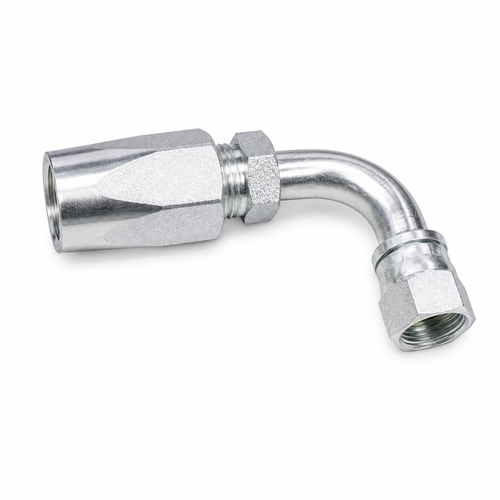 1/2" Hose X 1/2" 90 Degree Female JIC Reusable Hose Fitting