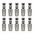 10 Pack of 1/2" Hose x 1/2" Female JIC Reusable Hose Fittings