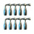 10 Pack of 1/2” Hose x 1/2” JIC 90° Reusable Hose Fittings