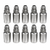 10 Pack of 1/2" Hose x 1/2" Male JIC Reusable Hose Fittings