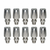10 Pack of 1/2" Hose x 1/2" Male JIC Reusable Hose Fittings