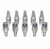 10 Pack of 1/4" Hose x 1/4" Male JIC Reusable Hose Fittings