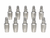10 Pack of 1/4" Hose x 1/4" Male JIC Reusable Hose Fittings