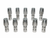 10 Pack of 1/4" Hose x 3/8" Female JIC Reusable Hose Fittings
