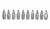10 Pack of 3/8" Hose x 1/4" Male JIC Reusable Hose Fittings