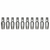10-Pack of 3/8" Hose x 3/8" Male NPT Reusable Hose Fittings