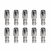 10Pk 1/4" Hose x 1/4" Female ORFS Reusable Hydraulic Fittings
