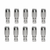 10PK 3/8" Hose x 3/8" Female JIC R7 Reusable Hose Fittings
