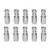 10PK 1/4" Hose x 1/4" Female JIC R7 Reusable Hose Fittings