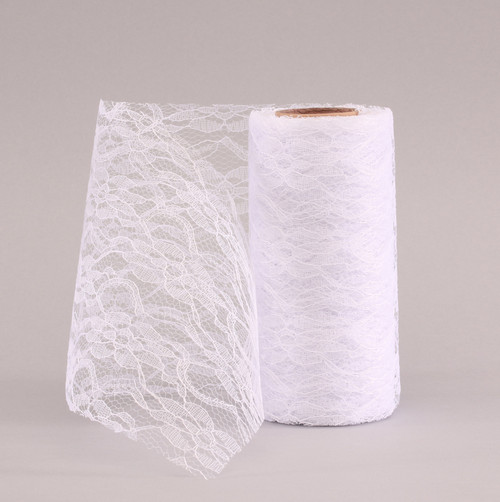 White Lace Mesh 15cm x 10m