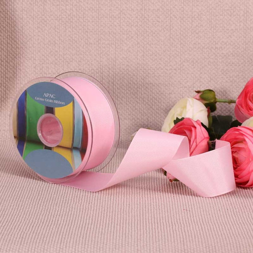 Pink Grosgrain Ribbon (38mm x 20m) Pink Grosgrain Ribbon (38mm x 20m)