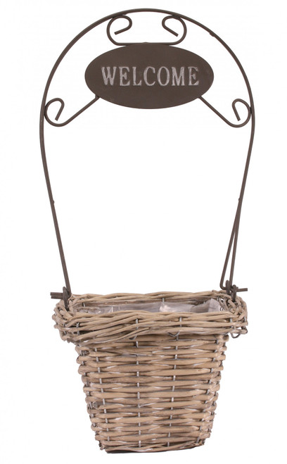 Square Grey-wash Welcome Basket 13cm Square Grey-wash Welcome Basket 13cm