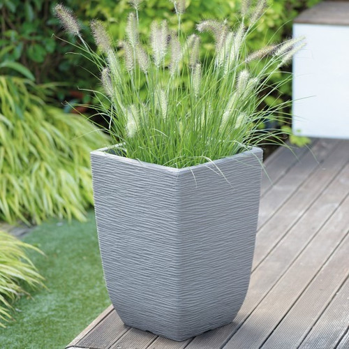Stewart 48cm Tall Square Cotswold Planter - Limestone Stewart 48cm Tall Square Cotswold Planter - Limestone