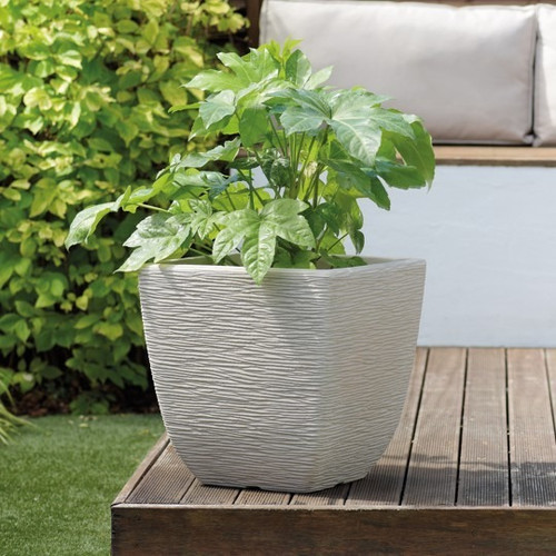Stewart 38cm Limestone Cotswold Planter - Grey Stewart 38cm Limestone Cotswold Planter - Grey