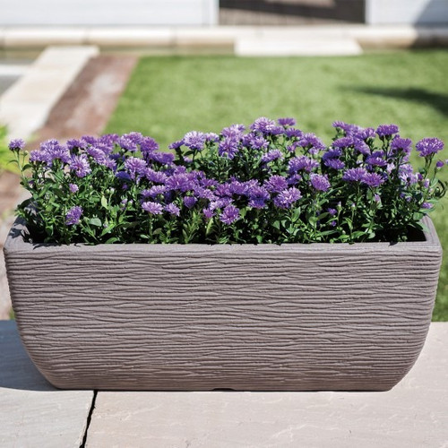 Stewart 60cm Cotswold Trough Planter - Dark Brown Stewart 60cm Cotswold Trough Planter - Dark Brown
