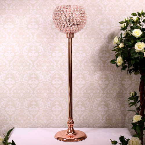 Rose Gold Crystal Globe (80cm) Rose Gold Crystal Globe (80cm)