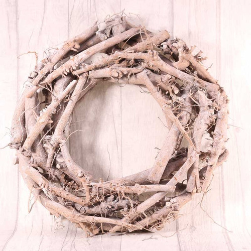 36cm White Washed Twig Wreath 36cm White Washed Twig Wreath