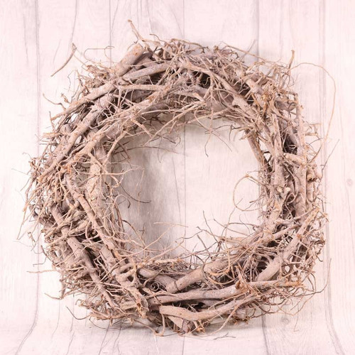 42cm White Washed Twig Wreath 42cm White Washed Twig Wreath
