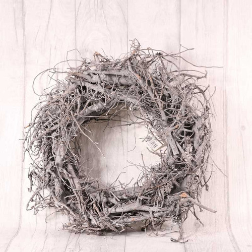 30cm Grey Washed Twig Wreath 30cm Grey Washed Twig Wreath