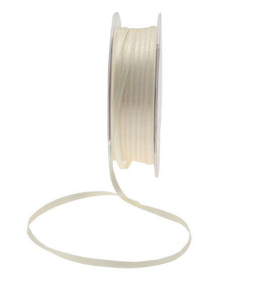 3mm Cream Satin Ribbon 3mm Cream Satin Ribbon