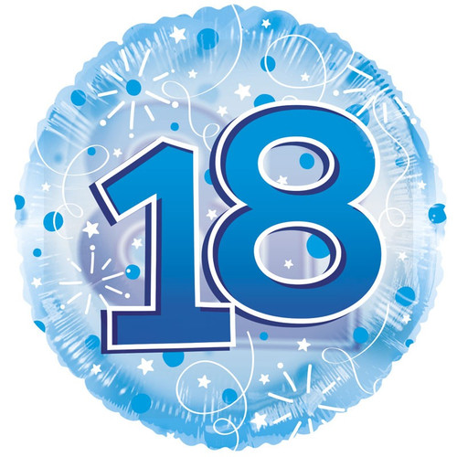 Age 18 Clearview Balloon - Blue (24 inch) Age 18 Clearview Balloon - Blue (24 inch)