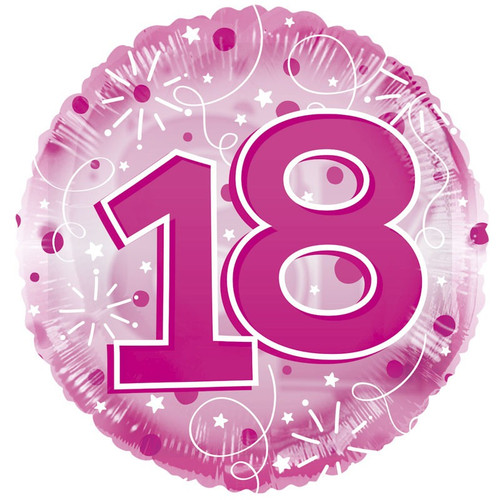 Age 18 Clearview Balloon - Pink (24 inch) Age 18 Clearview Balloon - Pink (24 inch)
