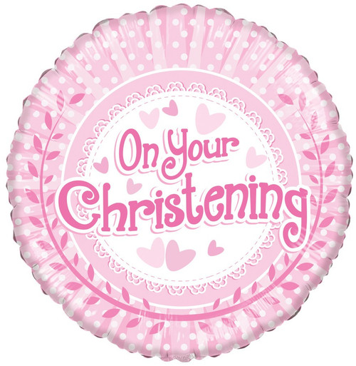 On Your Christening Girl Balloon On Your Christening Girl Balloon