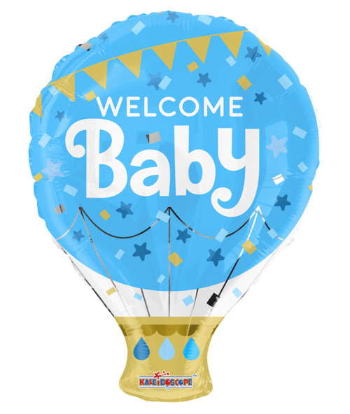 Blue Welcome Baby Hot Air Balloon Blue Welcome Baby Hot Air Balloon