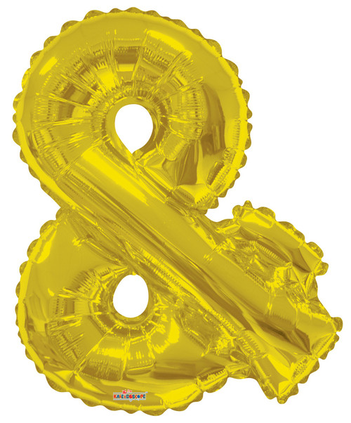 34" Gold & Symbol Balloon 34" Gold & Symbol Balloon