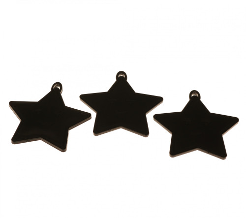 Black Star Shape Weights (x50) 