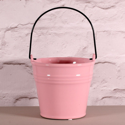 Pink Glazed Ceramic Pot 13cm Pink Glazed Ceramic Pot 13cm