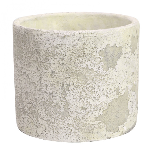 Rustic Round Cement Flower Pot 15cm