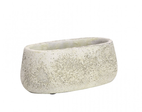 Rustic Trough Cement Flower Pot 8cm