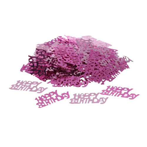 Pink Happy Birthday Confetti Pink Happy Birthday Confetti