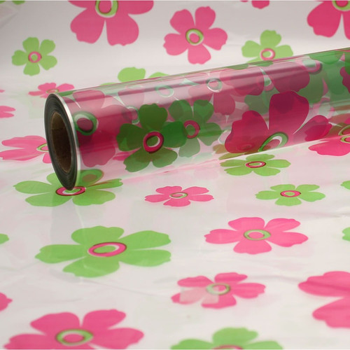 80cm Lime Green and Hot Pink Fleur Film 80cm Lime Green and Hot Pink Fleur Film