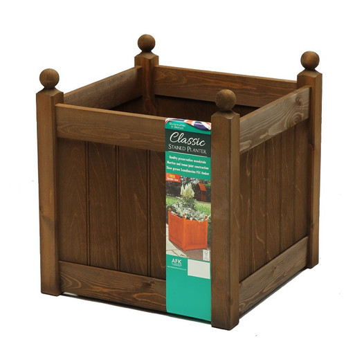 AFK Extra Large Classic Planter - Chestnut Stain AFK Extra Large Classic Planter - Chestnut Stain