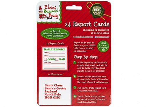 Daily Elf Report Card /w addressed envelope (24pc) Daily Elf Report Card /w addressed envelope (24pc)