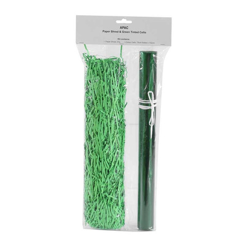 Green Shred/Cello Hamper Kit Green Shred/Cello Hamper Kit