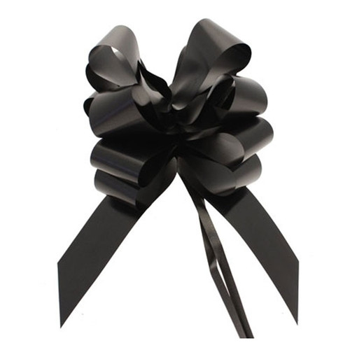 Black Single Pull Bow (50mm) Black Single Pull Bow (50mm)