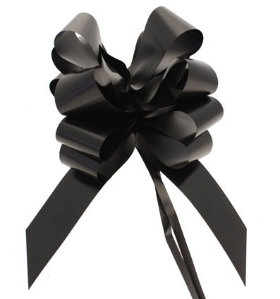 Black Pull Bow (50mm)
