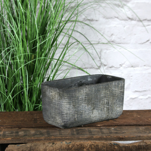 Grey Zen Ceramic Flowerpot Trough 10cm