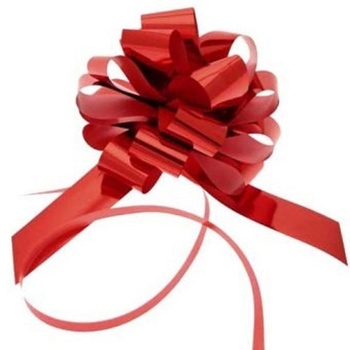 Red Metallic Pull Bow (31mm)