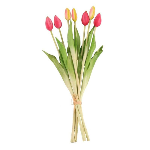 Real Feel Tulip Bunch Hot Pink Real Feel Tulip Bunch Hot Pink
