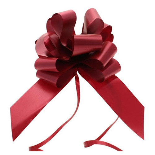 Burgundy Pull Bow (50mm)