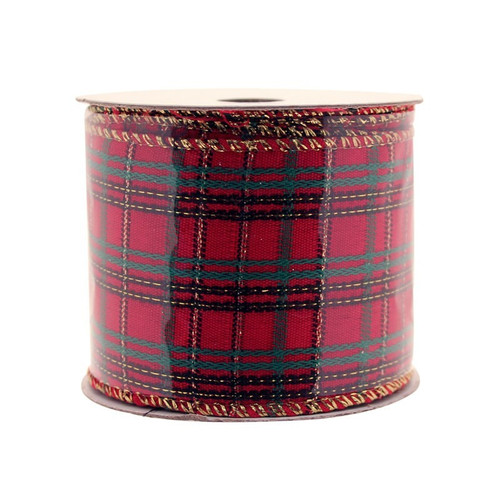 Red Tartan Ribbon 2.5 Red Tartan Ribbon 2.5