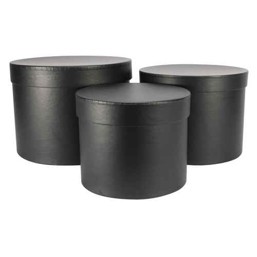 Black Hat Box (Set of 3) 