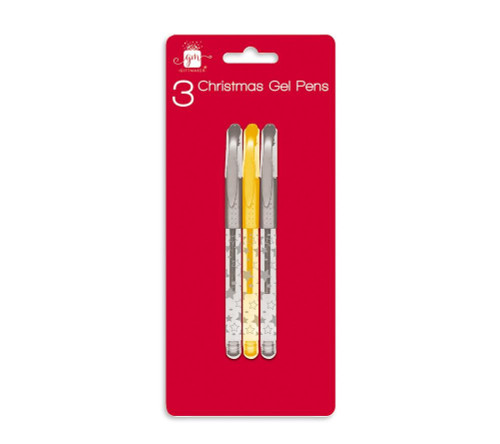 Pack of 3 Gel Pens Gold and Silver Pack of 3 Gel Pens Gold and Silver