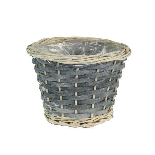 16cm Round Grey Woodchip Basket 16cm Round Grey Woodchip Basket