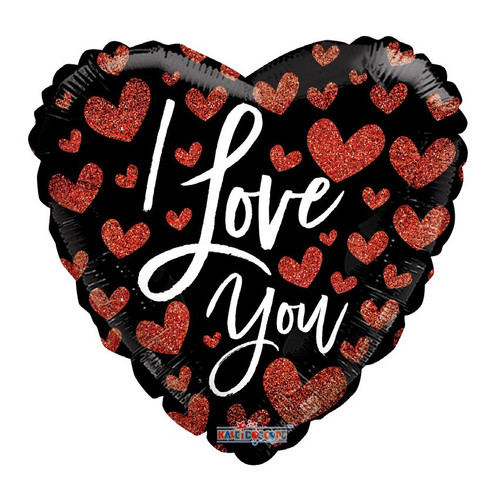 I Love You Hearts Balloon (18 inch) I Love You Hearts Balloon (18 inch)