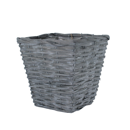 25cm Square Woodhouse Basket - Grey Wash 25cm Square Woodhouse Basket - Grey Wash